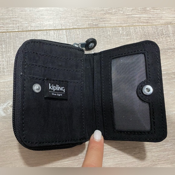New Kipling Card Holder with Zipper, Black - Picture 3 of 3